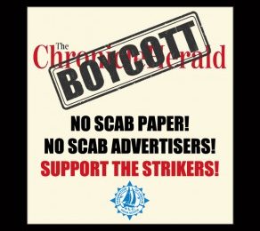 News brief: Labour Federation calls for consumer boycott of Herald advertisers