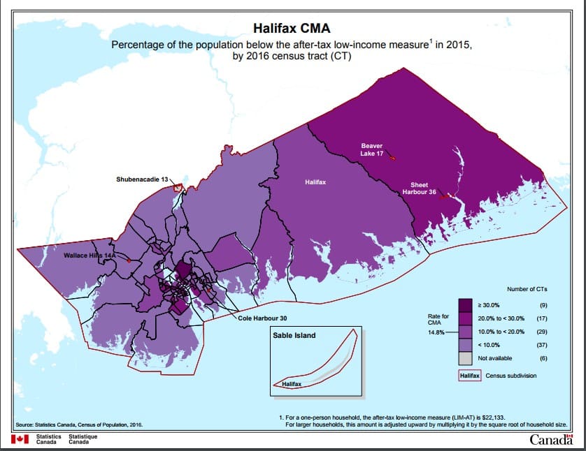 Where The Poor People Live Stats Canada Puts Nova Scotia Poverty On 