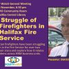 PSA: Thursday, November 28, The struggle of Black firefighters in the Halifax Fire Service