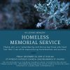 PSA: Homeless memorial service
