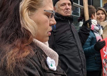 Rana Zaman addresses accusations of antisemitism at rally in downtown Halifax