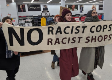 Protesters rally at Walmart in support of Santina Rao