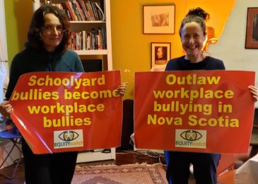 Media advisory: Rally at Province House Wednesday 1 pm to demand legislators outlaw workplace bullying