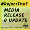 Media release: Dalhousie Board of Governors, hear our call, students reject the 3