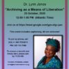 Dalhousie Feminist Seminar Series: Dr. Lynn Jones, Archiving as a means of liberation