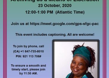 Dalhousie Feminist Seminar Series: Dr. Lynn Jones, Archiving as a means of liberation